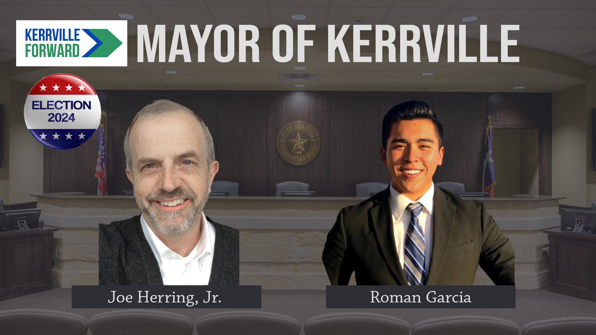 Candidate Guide Mayor 2024 Kerrville Forward   Election 2024 Mayor Head To Head 1 